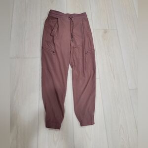 Women's Athleta Dusty Rose Pink Jogger Venture Pant SZ 0 Excellent Condtion